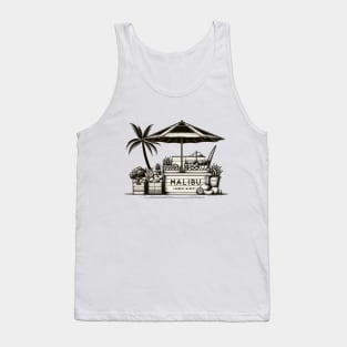 Malibu Farmers Market - Minimalist Vintage Line Art Tank Top